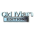 thumbnail image 1 of Old Man Edition 3D Metal Emblem Fender Rear Tailgate Bumper Badge Nameplate Sticker Decal for Car Truck (Silver), 1 of 8