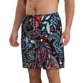 thumbnail image 2 of Pofeuu Paisley Prin Men's Swim Trunks Quick Dry Bathing Suit Swimming Board Shorts Mesh Lining Beach Swimwear-Medium, 2 of 6