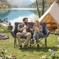 thumbnail image 5 of ABORON Oversized Double Camping Chair - 2-Person Folding Chairs for Outdoor Sports, Padded Moon Round Chair for Adults, with Cup Holder & Carry Bag, Supports up to 990lbs, 5 of 8