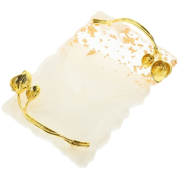 Uonlytech Nail Display Stand White Resin Tray for Nail Art Mixing and Polish Application