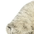 thumbnail image 3 of SAFAVIEH Sheep Skin Tiana Sheep Skin Area Rug, Ivory/Smoke Grey, 2' x 3' Specialty, 3 of 5