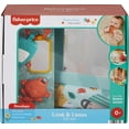 thumbnail image 6 of Fisher-Price Look & Listen BPA-free Rattle with Mirror & Teether Gift Set of Sensory Toys for Newborns, 6 of 6