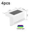 thumbnail image 2 of Paquete de 4 luces solares para terraza FloreceBien para exteriores, iluminación LED blanca resistente al agua para escaleras, patios y caminos, 2 of 5