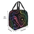 thumbnail image 3 of Easygdp Rainbow Glitter Bolsa Térmica Premium - Tela Oxford Impermeable, Gran Capacidad, Bolsillo Frontal, Unisex para Trabajo, Escuela, Actividades al Aire Libre y Picnics, 3 of 8