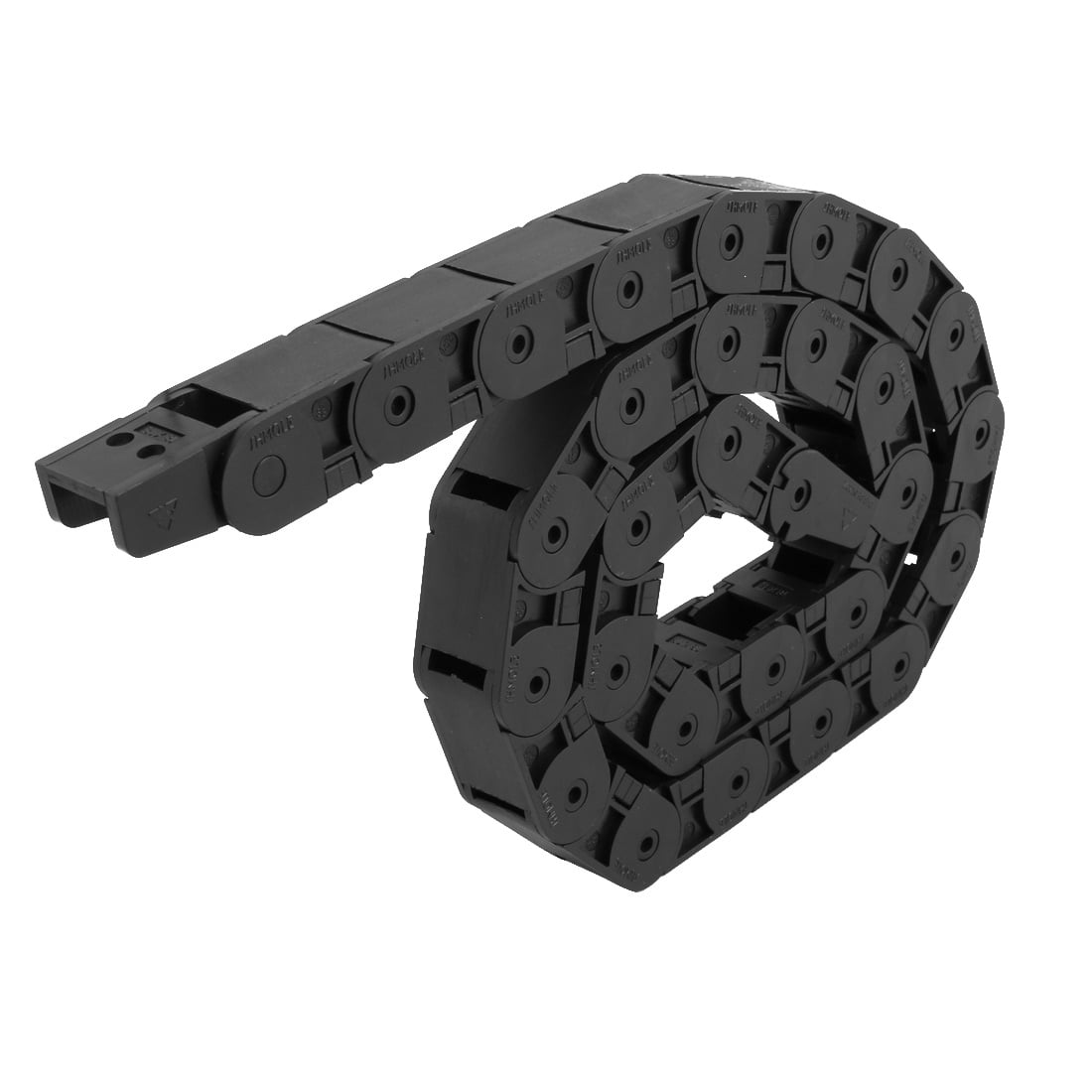 1M Length 50mm x 25mm Plastic Cable Drag Chain Wire Cord Carrier Black