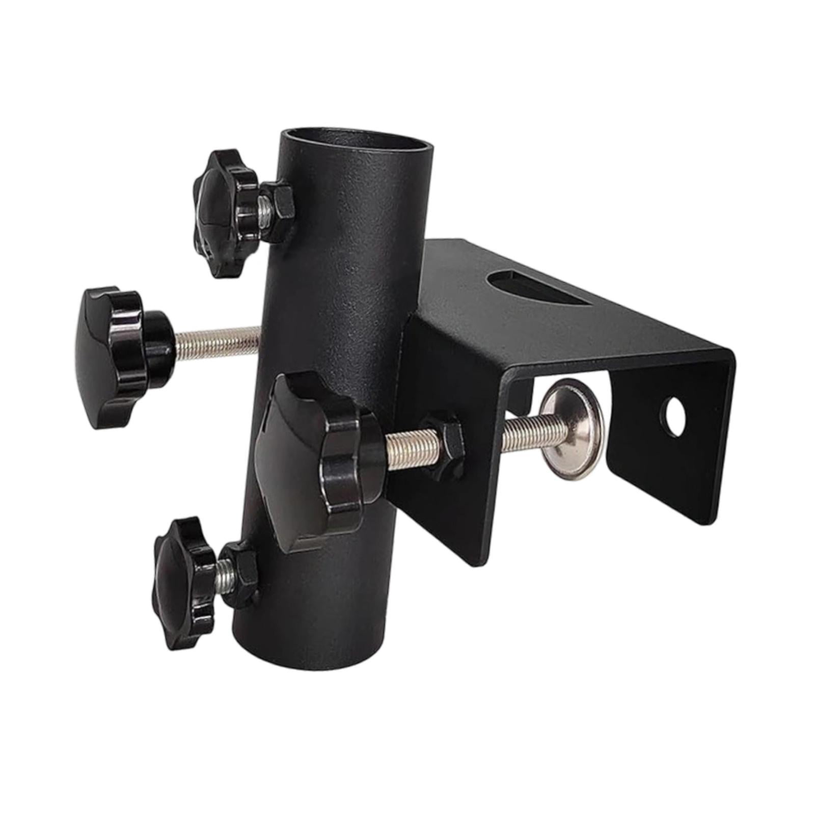 oshhni Outdoor Umbrella Holder Fixture Base Metal Clamp for Park Deck Railing Fence