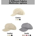 thumbnail image 6 of HLSOHJP Women's Newsboy Cap 8 Panel Visor Beret Bakerboy Cabbie Fiddler Octagonal Winter Hat, 6 of 7