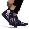 thumbnail image 6 of Coolcustomize Women's Gothic Punk Gothic Mushroom Forest Print High-Top Sneakers - Lightweight All-Season Lace-Up Trainers with Purple & Pink Mushroom Design Casual Shoes, 6 of 10