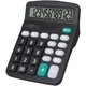 thumbnail image 1 of Calculadora HUTUDD de 12 dígitos con pantalla LCD grande y doble alimentación, negra, 1 of 7