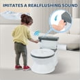 thumbnail image 3 of Also Go Potty Training Toilet for Baby Toddler Boys and Girls, Realistic Potty Chair with Anti-skid Rubber Base, Detachable Toddler Potty Training Toilet, Grey, 3 of 9