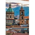 thumbnail image 2 of Wilson, Emily 11x14 Gold Ornate Wood Framed with Double Matting Museum Art Print Titled - Palermo Province-Palermo The dome and bell tower of the baroque Chiesa del Gesu, 2 of 4