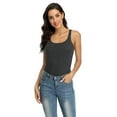 thumbnail image 7 of Attraco Women's Cotton Basic Camisoles with Shelf Bra Tank Tops, 7 of 7