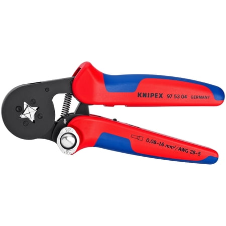 UPC: 0843221015930 | KNIPEX Tools 97 53 04 Self-Adjusting Crimping Pliers for End Sleeves