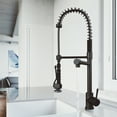 thumbnail image 3 of VIGO Zurich Single Handle Pull-Down Sprayer Kitchen Faucet in Matte Black, 3 of 11