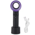 thumbnail image 2 of Portable Handheld Fan, Portable Mini USB Rechargeable Bladeless Fan, Three Adjustment Speeds, 360 All Around Air Suction, Handy Cooler for Home Outdoor, 2 of 7