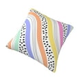 thumbnail image 3 of YFYANG Square Decorative Throw Pillow Case (Without Pillow Insert), Rainbow Colored Abstract Lines Bedroom Sofa Car Cushion Cover, 20"x20", 3 of 9