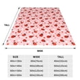 thumbnail image 3 of Salouo Flowers And Ladybugs Print Bed Blankets,Flannel Blanket Comfortable Air Conditioning Blanket Lightweight Blanket for Sofa Bed Travel & Couch -50"x40", 3 of 8