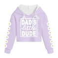 thumbnail image 5 of newwalpole Kids Crop Tops Girls Long Sleeve Tee Shirts Cute Daisy Pinted Fashion Hoodies Pullover Top Purple for Size 7-8 Y, 5 of 6