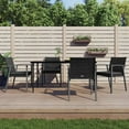 thumbnail image 1 of vidaXL 5 Piece Garden Dining Set with Cushions Poly Rattan and Steel, 1 of 5