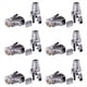 thumbnail image 1 of 300 Piezas Cat6 RJ45 Conector Cable UTP Jack Ethernet 8P8C Red CAT 6 Enchufes Modulares con Tapas RJ45 de 6.5 mm, 1 of 5