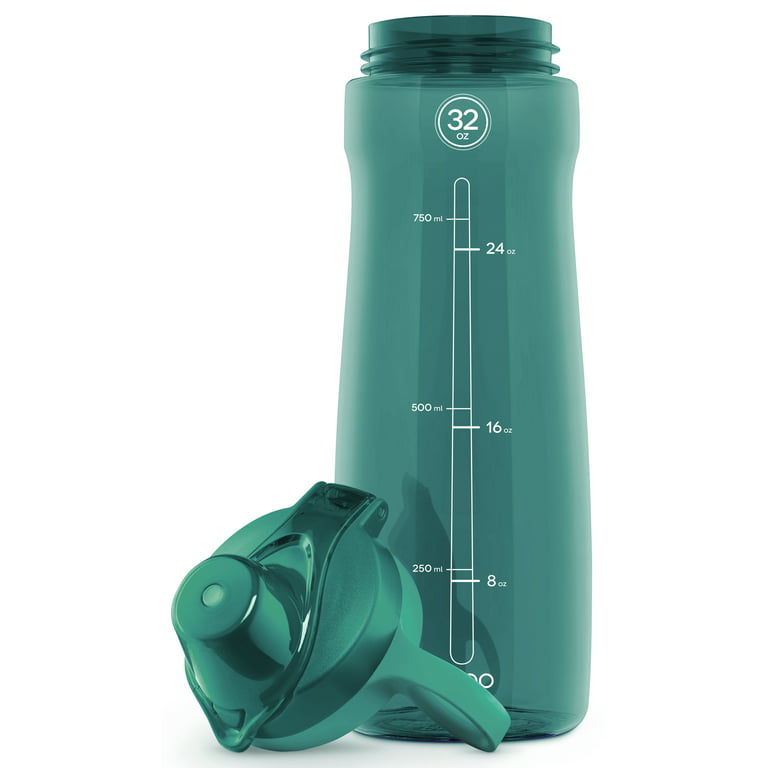 Kids 9.6-oz. Pull Spout Water Bottle, Turquoise Teal 3 Pack BPA Free