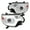 Chrome Housing Clear Lens, variant on Spec-D Tuning Black Smoke Projector Headlights w/ Switchback Sequential LED Turn Signal Bar Compatible with 2012-2015 Toyota Tacoma, Left + Right Pair Headlamps Assembly