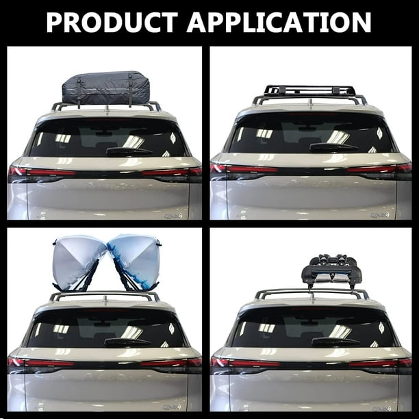 ROKIOTOEX Roof Rack Crossbars Fit for Infinit I 2022 2023 QX60 Pure Luxe Sensory Autograph Flush Side Rails Cross Bars for Rooftop Cargo Box Luggage Ski Board Bike Carrier Black Walmart