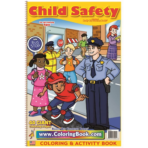 Child Safety Really Big Coloring Book