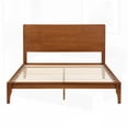 thumbnail image 1 of Mid-Century Modern Queen Size Bamboo Wood Platform Bed with Wood Slat Support, No Box Spring Needed, Easy Assembly, 1 of 10