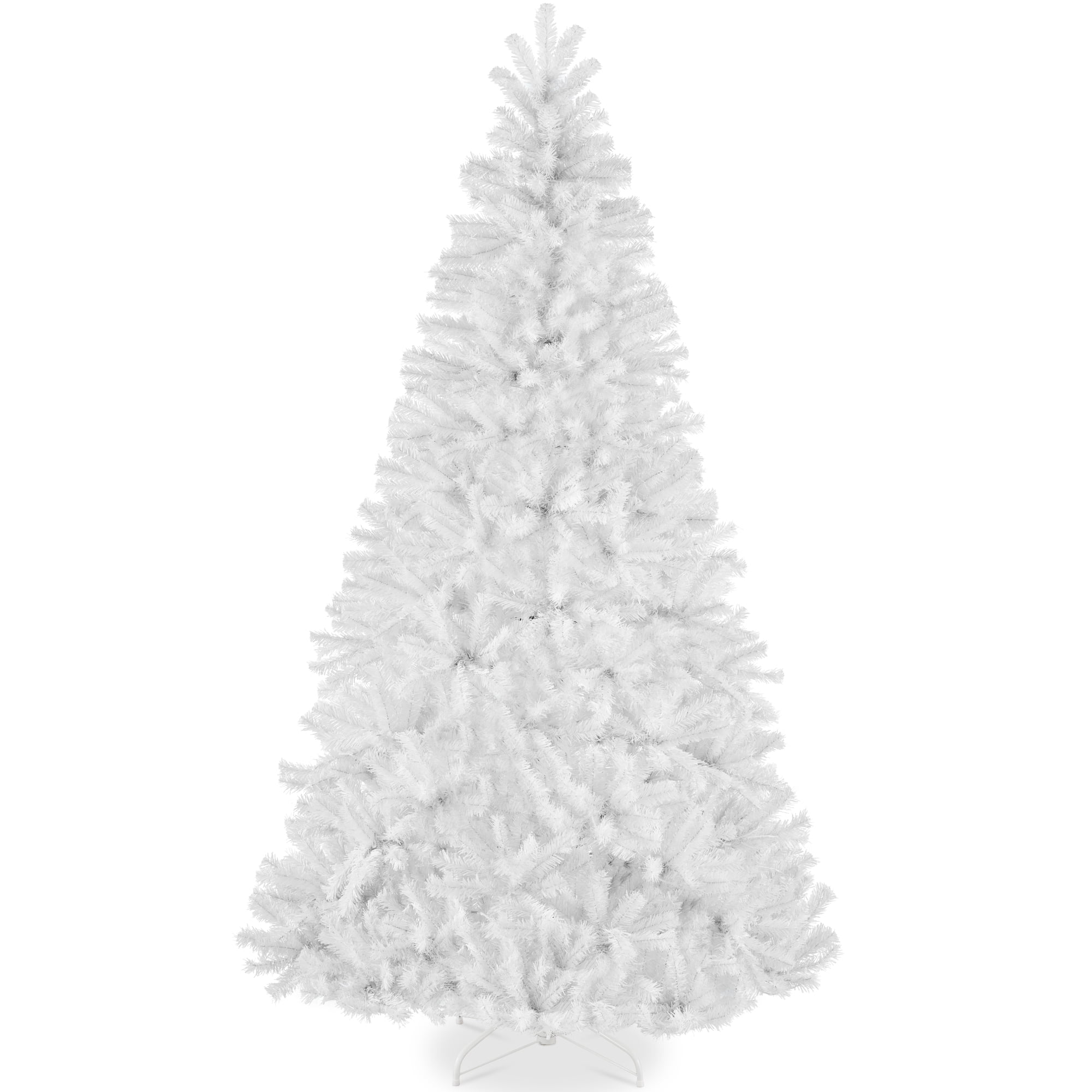 Best Choice Products Artificial Christmas Tree, 9ft Premium Unlit Spruce Design, Dense Branches White Spruce