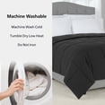 thumbnail image 5 of Mainstays King Comforter, Down Alternative, All-Season, Black, 5 of 8