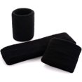 thumbnail image 2 of Striped Terry Cloth Sports Headband For Sports Exercise, Basketball, Moisture Wicking, Sweat Absorption Black, 2 of 5