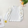thumbnail image 7 of Diufon Warm Knit Sweater for Girls Ruffle Long Sleeve Cotton Pullover Top Solid Color Fall Winter Knitwear Shirts, 7 of 7