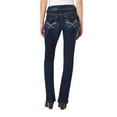 thumbnail image 2 of WallFlower Women's Luscious Curvy Bootcut Mid-Rise Insta Stretch Juniors Jeans (Standard and Plus), 2 of 8