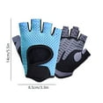 thumbnail image 3 of Kojanyu Breathable Mesh Half Finger Workout Gloves For Gym Yoga Cycling Weight Lifting, 3 of 6
