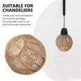 thumbnail image 3 of Home Lighting Rattan Lamp Cover Handmade Woven Chandelier Retro Lampshade Homestay Lampshade Decora, 3 of 5