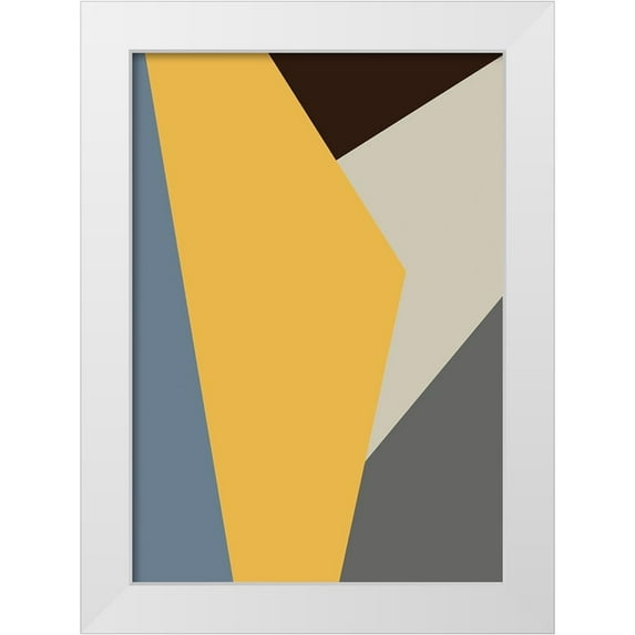 Uppsala Studio 18x24 White Modern Wood Framed Museum Art Print Titled - Color Blocks 01