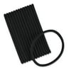 Scunci Elastic Super-Hold No-Slip Grip Stretch Nylon Hair Bands in Black, 14ct