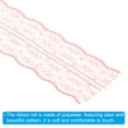 thumbnail image 4 of Uxcell 1.8 Inch Wide 25 Yards Lace Trim Ribbon Sewing Lace Roll Gift Package Pattern Wrapping Watermelon Red, 4 of 6