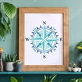 thumbnail image 5 of Compass Stencils Wall Decoration Template 11.8x11.8 inch Plastic Compass Drawing Painting Stencils Square Reusable Stencils for Painting on Wood Walls Fabric Airbrush, 5 of 7
