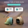 thumbnail image 3 of Fairnull 1 Set Creative Cartoon Dinosaur Design Alarm Clock Multifunctional Rechargeable Table Clock Household Supplies, 3 of 11