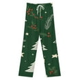 thumbnail image 3 of Christmas Tree Pajamas For Women Loose Retro Night Pajama Pants Comfortable Sleepwear Bottoms Homewear, 3 of 6