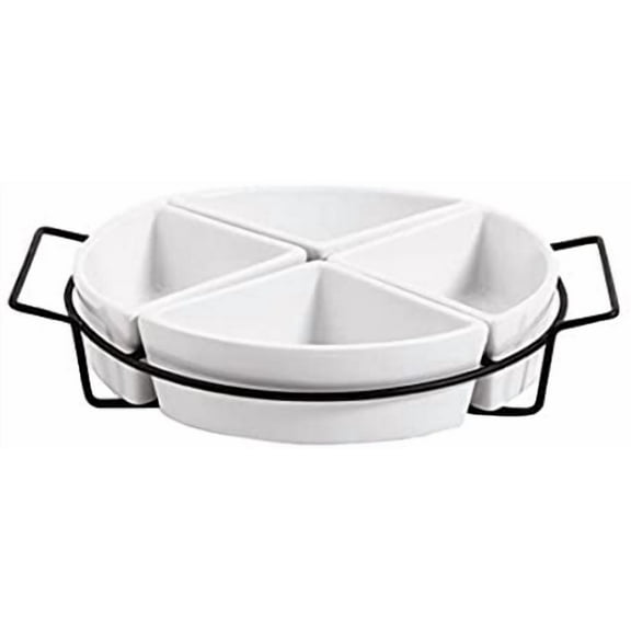 Gibson Overseas, Inc. Gracious metal rack, dining tray set, 1