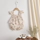 thumbnail image 3 of Nuevo conjunto fino de verano con estampado Floral para niñas, elegante Top sin mangas con tirantes y pantalones cortos, traje infantil, traje para niños de 0 a 3 años, 3 of 6