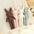 thumbnail image 3 of Baby Bunny Rabbit Plush Stuffed Animal Hand-Knit Doll Baby Sleep Toy Newborn Gif, 3 of 5