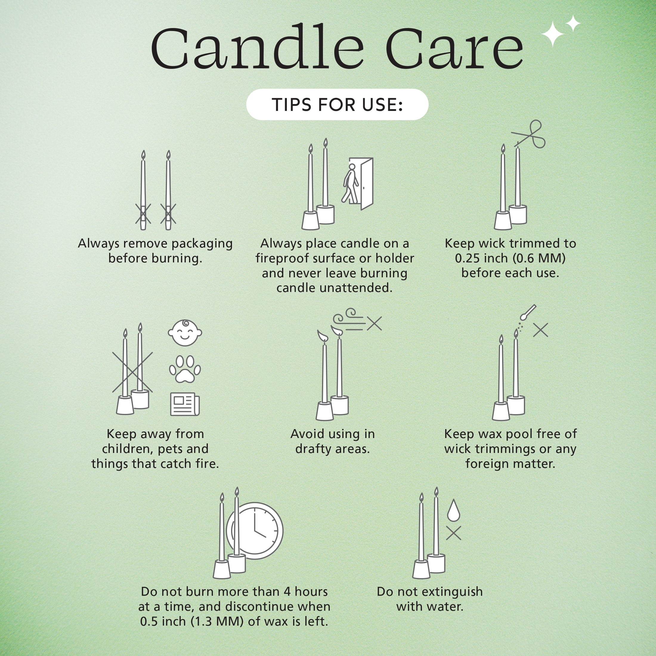 Mainstays Single Wick 10" Taper Candle, Unscented, Teal