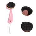 thumbnail image 3 of Ofertas Únicas Cepillo de Limpieza de Nylon ABS Suave con Puntos y Mango Curvado 4.65"x2.09" Rosa Negro, 3 of 4