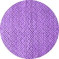 thumbnail image 1 of Ahgly Company Indoor Round Solid Purple Modern Area Rugs, 8' Round, 1 of 4
