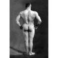 thumbnail image 3 of Vintage Muscle Men 11x14 Black Modern Framed Museum Art Print Titled - Bodybuilders Back, 3 of 5
