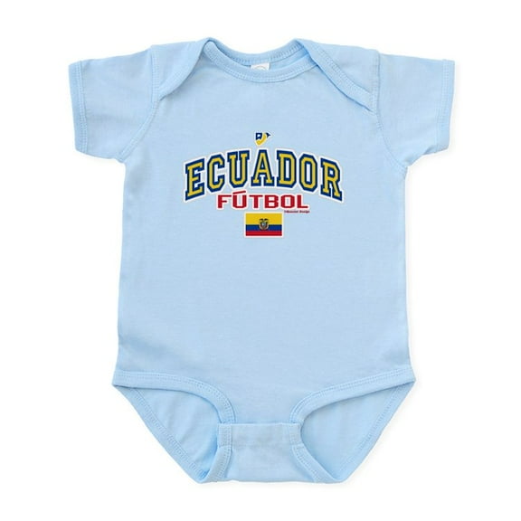 CafePress - Ecuador Futbol/Soccer Infant Bodysuit - Baby Light Bodysuit, Size Newborn - 24 Months